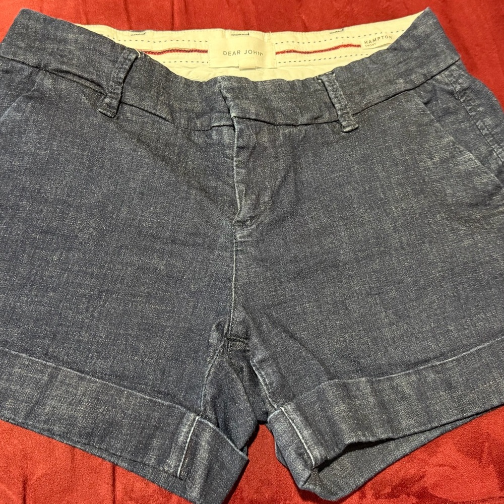 Dear John Classic Blue Jean Shorts. Size 27 Hampton short